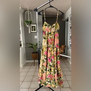 Boutique tropical maxi dress